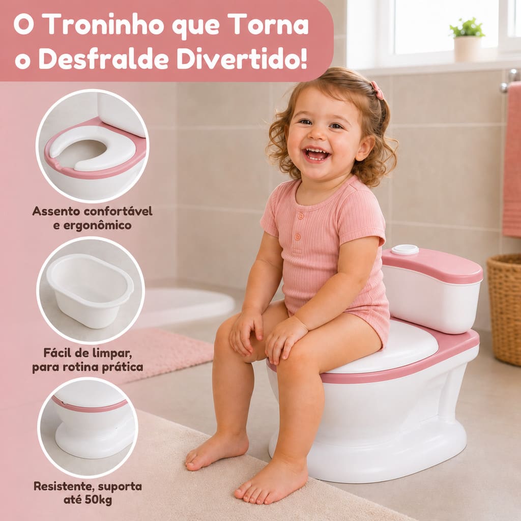 TroniPrivadinha Vaso Assento Infantil Desfraldenho Penico